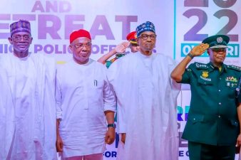 2023: President Buhari attends Police conference, retreat in Imo, charges officers to remain politically neutral