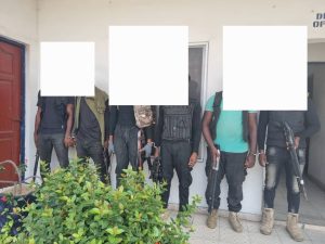 Police arrests six suspected armed robbers/kidnappers who operates as vigilantes/hunters in Ekpan, Delta State