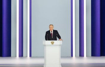 Putin says West’s goal is to tear historical regions away from Russia