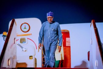 President Buhari departs Nigeria, arrives Qatar for UN Conference