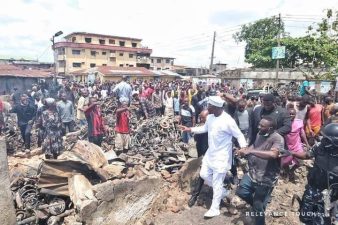 LAGOS: Excitements as Rhodes-Vivour visits, donates N15m to victims of burnt Ajegunle spare parts market