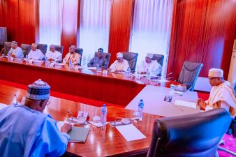 PHOTO NEWS: President Buhari receives Lagos State Muslim Community in audience at Villa March 22, 2022