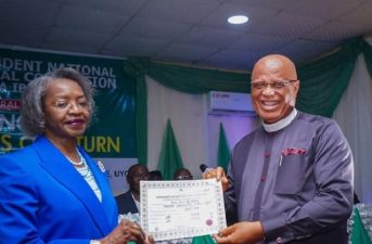 Umo Eno receives Certificate of Return as Akwa Ibom’s next Governor