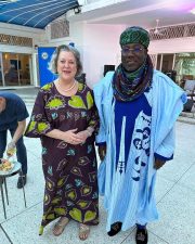 PHOTO NEWS: Sarkin Fulani of Lagos, HRH Mohammed Bambado II, attends farewell reception in honor of US Ambassador to Nigeria H.E. Mary Beth Leonard