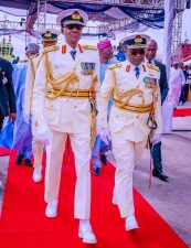 PHOTO NEWS: President Buhari attends Presidential Fleet Review of Nigerian Navy at Naval Dockyard Limited, Victoria Island, Lagos on Monday 22nd May 2023