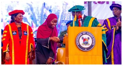 Aminat Yusuf Best-in-History with 5.0 CGPA as LASU graduates 282 first class students at 26th convocation