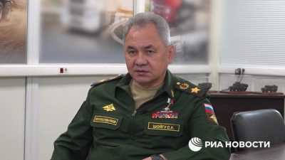 CLUSTER BOMBS: Moscow will respond with “equivalent weapons,” says Defence Minister Sergey Shoigu