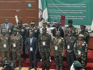 ECOWAS Chiefs of defence staff conclude meeting with resolve to move against Niger’s military power