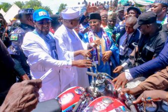 100 DAYS: Rep Zubairu splashes constituents with 600 motorcycles, 50 cars, renovation of schools, hospitals