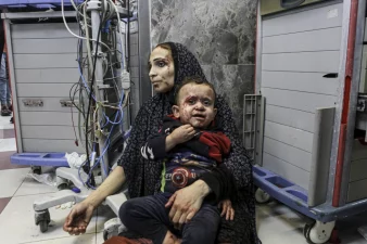 Israel bombs Gaza hospital, killing 500
