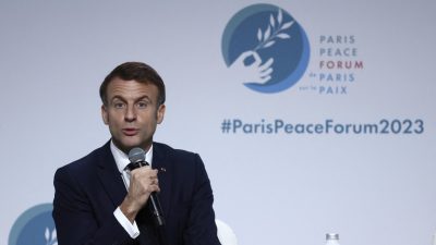 ‘Stop killing babies’, Macron tells Israel