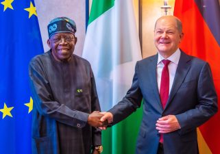 Tinubu meets German Chanellor Scholz, advances negotiation on investment in power, railways sectors
