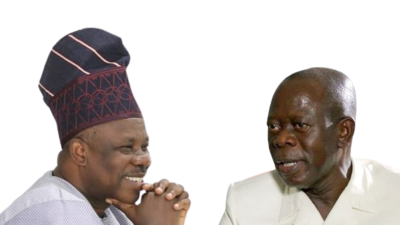 Stop denigrating former President Buhari to please current President Tinubu, Amosun warns Oshiomhole