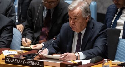 UN Security Council ‘paralysed’ over Gaza, says Guterres
