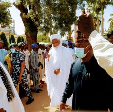PHOTO NEWS: Sultan Sa’ad Abubakar after attending Jumu’at Service at Sultan Muhammadu Bello Mosque, Sokoto on Friday