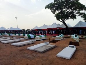 17 military personnel killed in Delta buried in Abuja