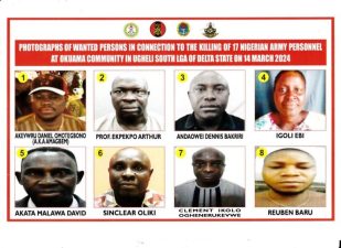 Nigerian Army declares professor, 7 others wanted over killing of 17 personnel in Delta [LIST]