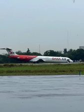 Authority investigates as Dana flight skids off runway in Lagos