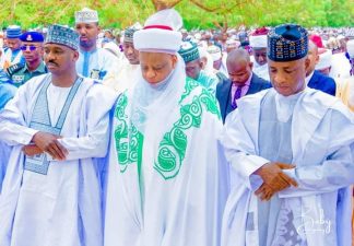 PHOTO NEWS: Sultan, Gov Aliyu, Wammako, others celebrate Eid-ul-Fitr in Sokoto