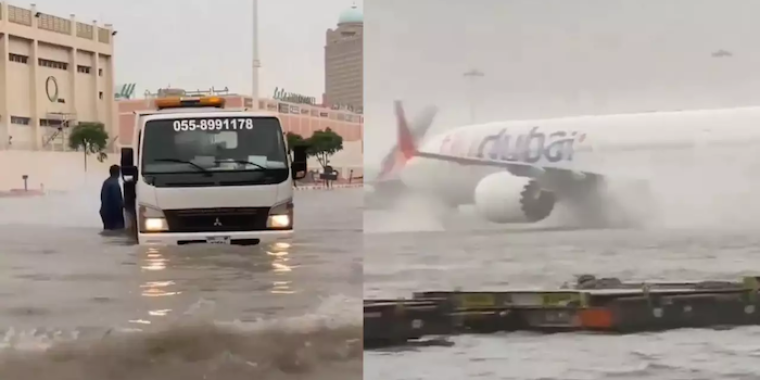 UAE records severe flood as rainfall disrupts Dubai flights